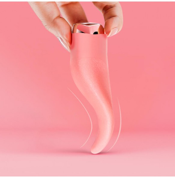 Japan GALAKU - Tongue Licking Vibrator (Chargeable - Pink)